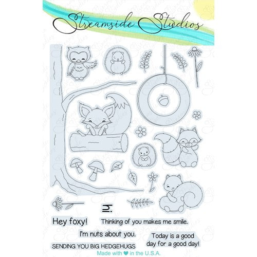 Simon Says Stamp! Streamside Studios WOODLAND FRIENDS Clear Stamp Set stsd02