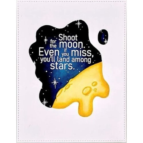 Simon Says Stamp! Streamside Studios SHOOT FOR THE MOON Clear Stamp Set stsd03
