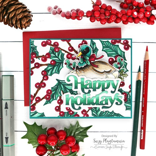 Simon Says Stamp! Simon Says Clear Stamps FESTIVE FEATHERED FRIENDS sss202626c | color-code:ALT02