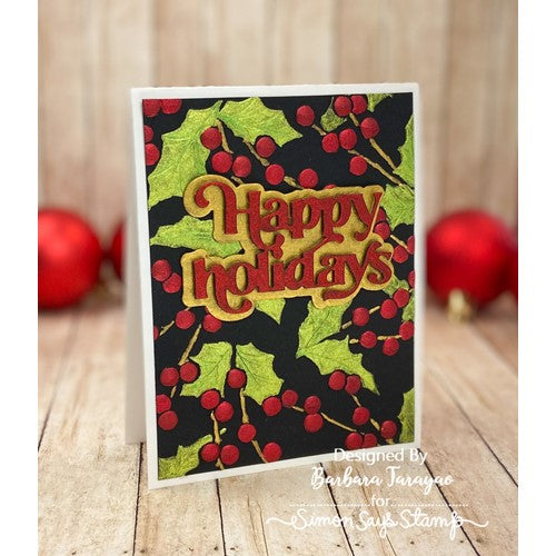 Simon Says Stamp! Simon Says Stamp FANCY HAPPY HOLIDAYS Wafer Dies sssd112758 | color-code:ALT2