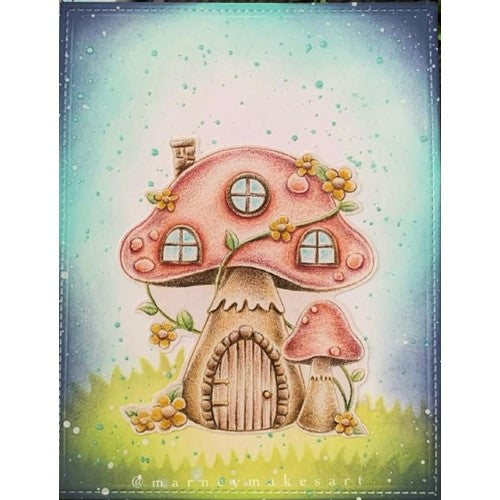 Simon Says Stamp! Streamside Studios FAIRY HOUSE Clear Stamp Set stsd08