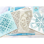 Simon Says Stamp! La-La Land Crafts SNOW TIME Stencil ST029