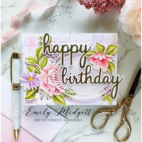 Simon Says Stamp! PinkFresh Studio DREAMY FLORALS Die Set 176722 | color-code:ALT04