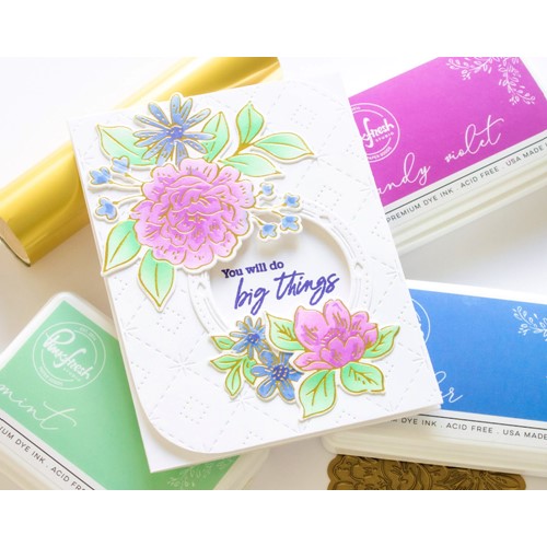 Simon Says Stamp! PinkFresh Studio DREAMY FLORALS Hot Foil Plate 181522 | color-code:ALT02