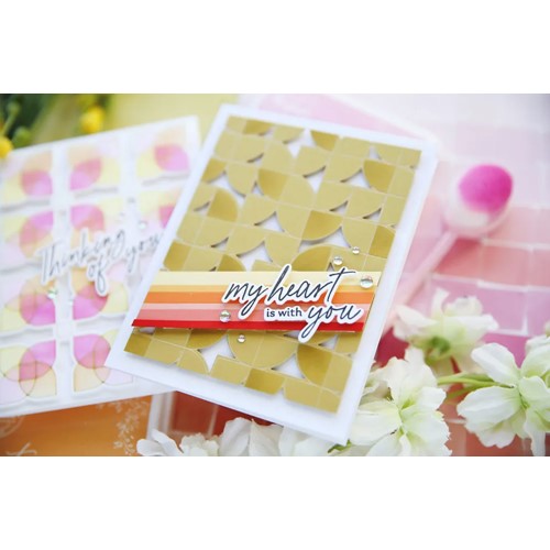 Simon Says Stamp! PinkFresh Studio QUADRANT BACKDROP Hot Foil Plate 181022 | color-code:ALT01