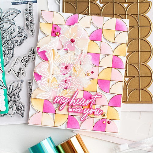 Simon Says Stamp! PinkFresh Studio QUADRANT BACKDROP Hot Foil Plate 181022 | color-code:ALT3