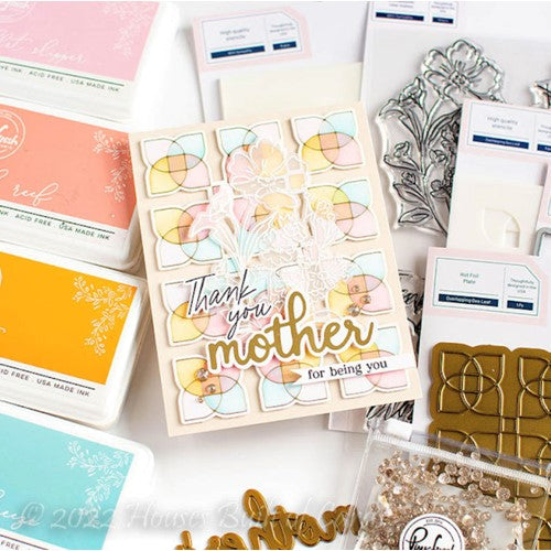 Simon Says Stamp! PinkFresh Studio OVERLAPPING GEO LEAF Die 181622 | color-code:ALT06