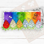 Simon Says Stamp! Polkadoodles FUNKY BUTTERFLY WISH Clear Stamps pd8697