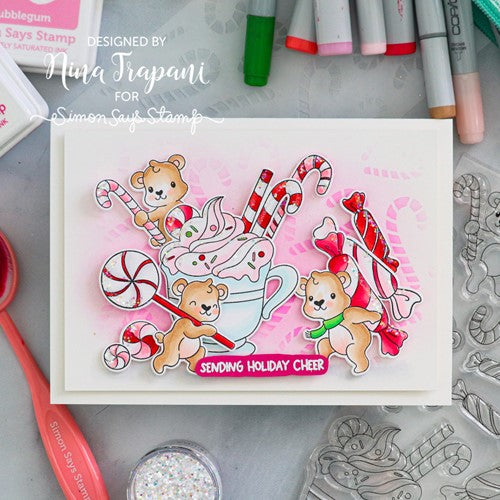 Simon Says Stamp! Simon Says Clear Stamps SWEET TOOTH BEARS sss202611c DieCember