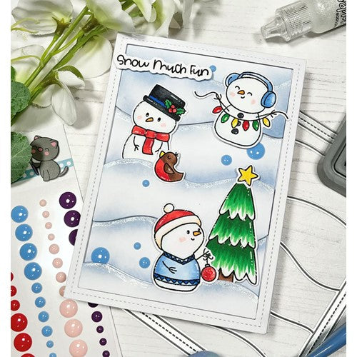 Simon Says Stamp! Time For Tea Designs SNOW MUCH FUN Clear Stamps
