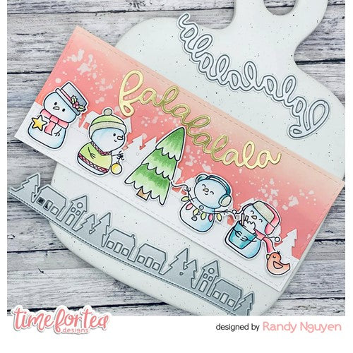 Simon Says Stamp! Time For Tea Designs SNOW MUCH FUN Clear Stamps