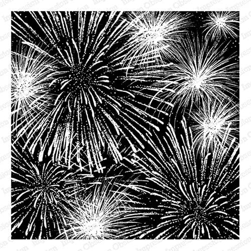 Simon Says Stamp! Impression Obsession Cling Stamp Create A Card NIGHT FIREWORKS CC448