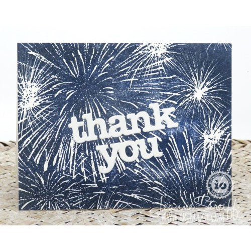 Simon Says Stamp! Impression Obsession Cling Stamp Create A Card NIGHT FIREWORKS CC448