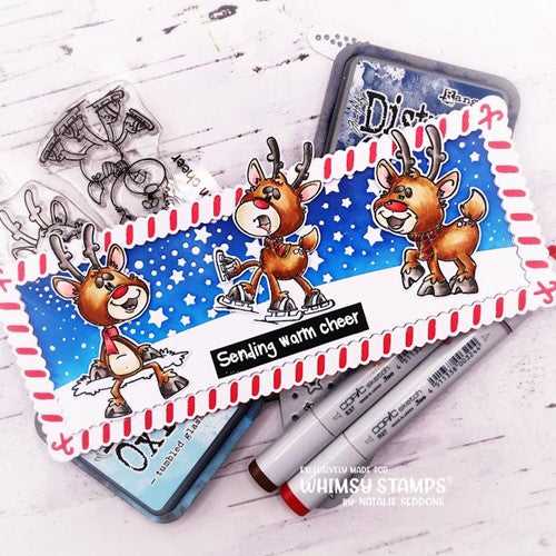 Simon Says Stamp! Whimsy Stamps REINDEER TIME Clear Stamps DP1102