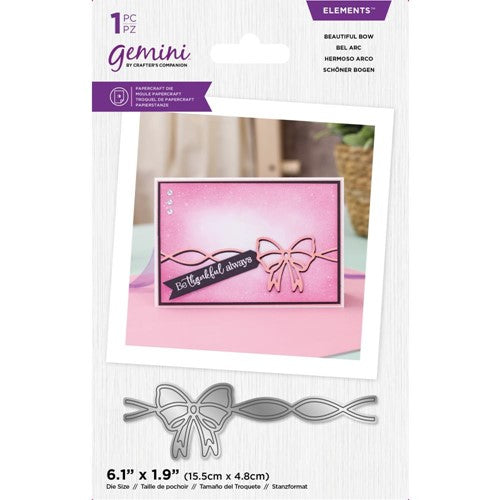 Simon Says Stamp! Gemini BEAUTIFUL BOW Die gem-md-ele-bebo