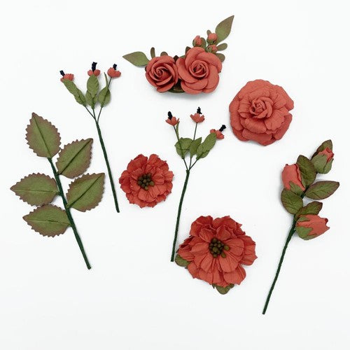 Simon Says Stamp! 49 and Market NATURE'S BOUNTY SALSA Handmade Paper Flowers FM-38411
