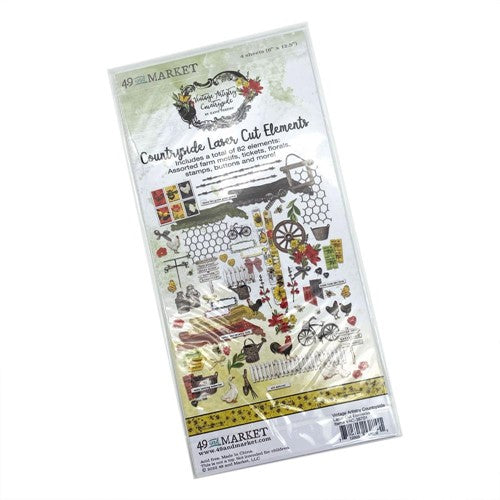 Simon Says Stamp! 49 and Market VINTAGE ARTISTRY COUNTRYSIDE Laser Cut Elements VAC-38701