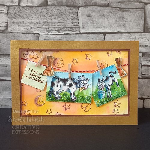 Simon Says Stamp! Creative Expressions UDDERLY IRRESISTIBLE Clear Stamps umsdb137