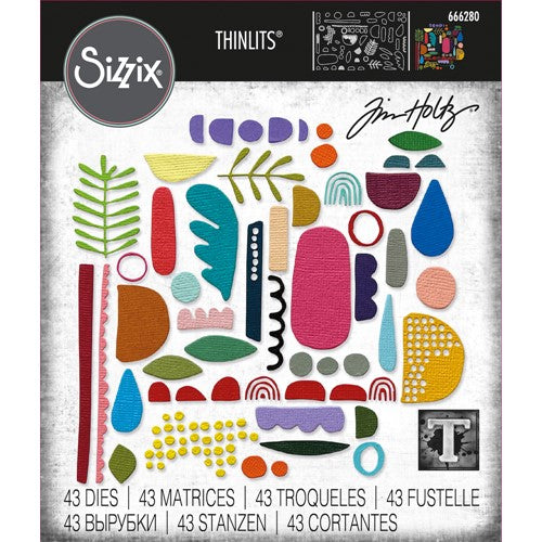 Simon Says Stamp! Tim Holtz Sizzix ABSTRACT ELEMENTS Thinlits Dies 666280