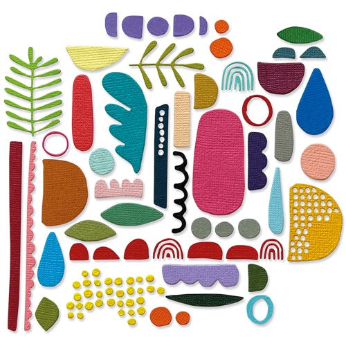 Simon Says Stamp! Tim Holtz Sizzix ABSTRACT ELEMENTS Thinlits Dies 666280