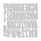 Simon Says Stamp! Tim Holtz Sizzix ALPHANUMERIC BULLETIN Thinlits Dies 666281