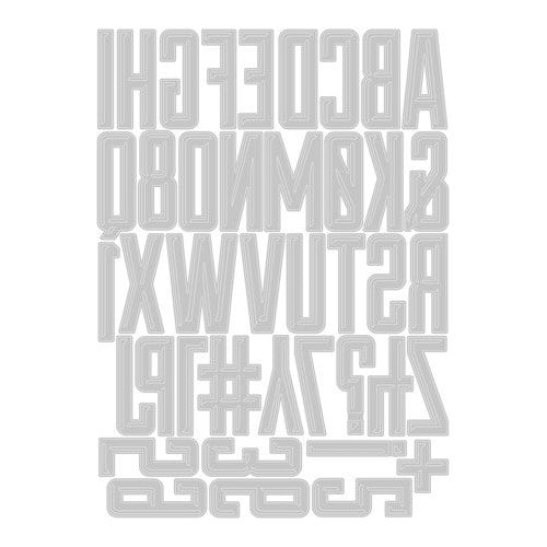 Simon Says Stamp! Tim Holtz Sizzix ALPHANUMERIC EMPORIUM Thinlits Dies 666282