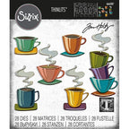 Simon Says Stamp! Tim Holtz Sizzix PAPERCUT CAFE Thinlits Dies 666287