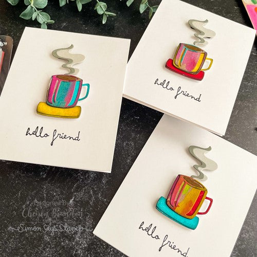 Simon Says Stamp! Tim Holtz Sizzix PAPERCUT CAFE Thinlits Dies 666287 | color-code:ALT3