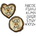 Simon Says Stamp! Tim Holtz Sizzix WOOD SLICE and Alphabet Thinlits Dies 666291