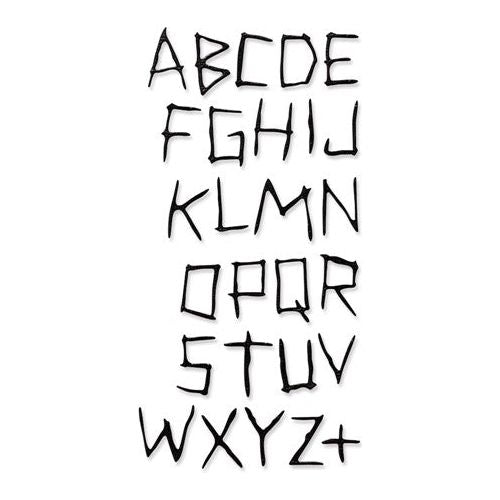 Simon Says Stamp! Tim Holtz Sizzix WOOD SLICE and Alphabet Thinlits Dies 666291