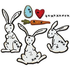 Simon Says Stamp! Tim Holtz Sizzix BUNNY STITCH Thinlits Dies 666293