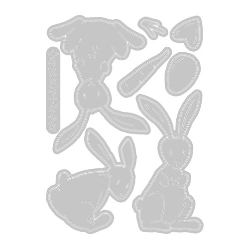 Simon Says Stamp! Tim Holtz Sizzix BUNNY STITCH Thinlits Dies 666293
