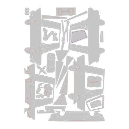 Simon Says Stamp! Tim Holtz Sizzix ROAD TRIP Colorize Thinlits Dies 666288