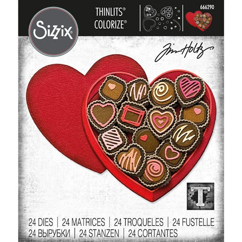 Simon Says Stamp! RESERVE Tim Holtz Sizzix TRUE LOVE Colorize Thinlits Dies 666290
