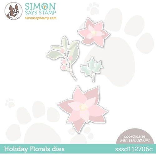 Simon Says Stamp! Simon Says Stamp HOLIDAY FLORALS Wafer Dies sssd112706c Diecember