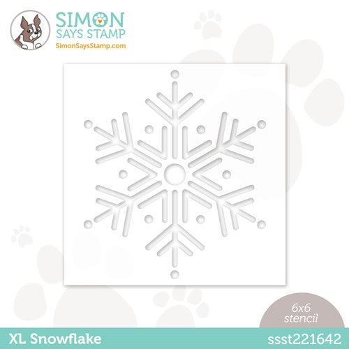Simon Says Stamp! Simon Says Stamp Stencil XL SNOWFLAKE ssst221642 Diecember