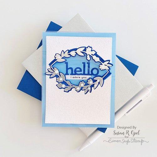 Simon Says Stamp! Simon Says Stamp PAWSITIVELY VELVET LUXURY CARDSTOCK Shades Of Blue ssp1017