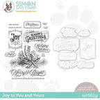 Simon Says Stamp! Simon Says Stamps and Dies JOY TO YOU AND YOURS set561jy Diecember