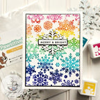 Simon Says Stamp! Simon Says Cling Stamps REVERSE ALL SNOWFLAKES BACKGROUND sss102627 Diecember