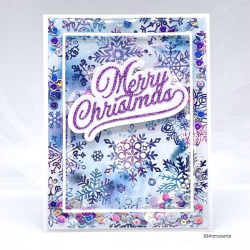 Simon Says Stamp! Simon Says Cling Stamps REVERSE ALL SNOWFLAKES BACKGROUND sss102627 Diecember