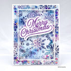 Simon Says Stamp! Simon Says Cling Stamps REVERSE ALL SNOWFLAKES BACKGROUND sss102627 Diecember