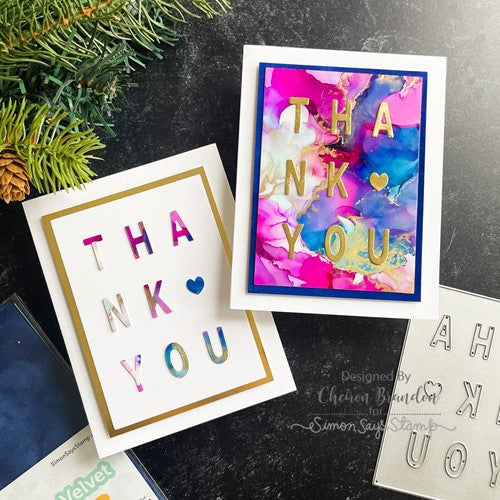 Simon Says Stamp! Simon Says Stamp THANK YOU COVER PLATE Wafer Die sssd112746 Diecember