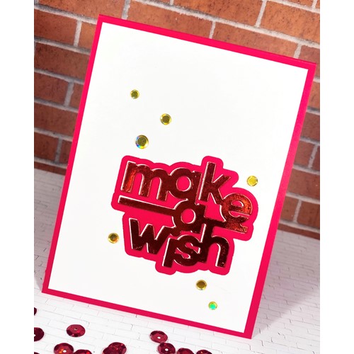 Simon Says Stamp! Simon Says Stamp MAKE A WISH Wafer Dies sssd112722 Diecember