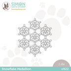 Simon Says Stamp! Simon Says Stamp SNOWFLAKE MEDALLION Wafer Die s822 Diecember