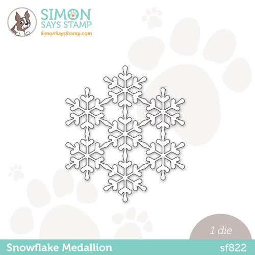 Simon Says Stamp! Simon Says Stamp SNOWFLAKE MEDALLION Wafer Die s822 Diecember
