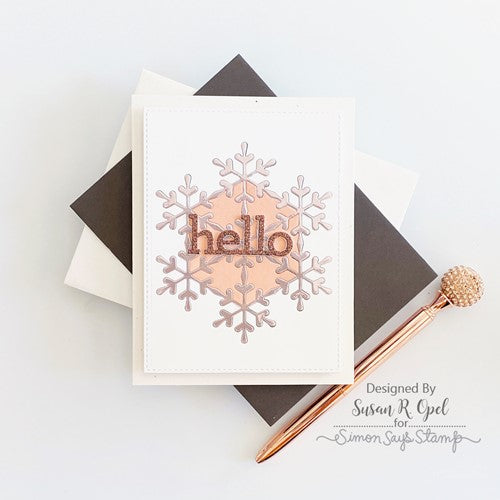 Simon Says Stamp! Simon Says Stamp SNOWFLAKE MEDALLION Wafer Die s822 Diecember