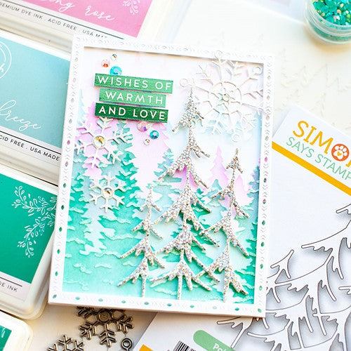 Simon Says Stamp! RESERVE Simon Says Stamp POINTED EVERGREENS Wafer Die s825 Diecember