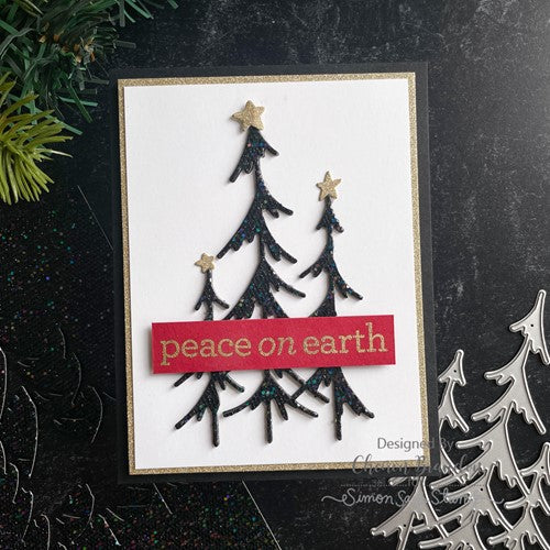 Simon Says Stamp! RESERVE Simon Says Stamp POINTED EVERGREENS Wafer Die s825 Diecember | color-code:ALT22