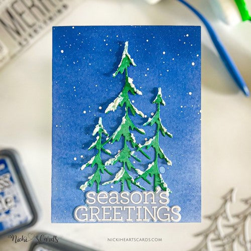 Simon Says Stamp! RESERVE Simon Says Stamp POINTED EVERGREENS Wafer Die s825 Diecember | color-code:ALT31