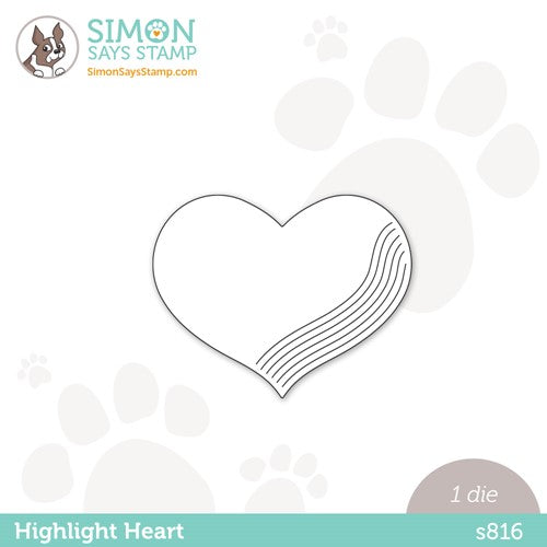 Simon Says Stamp! Simon Says Stamp HIGHLIGHT HEART Wafer Die s816 Diecember